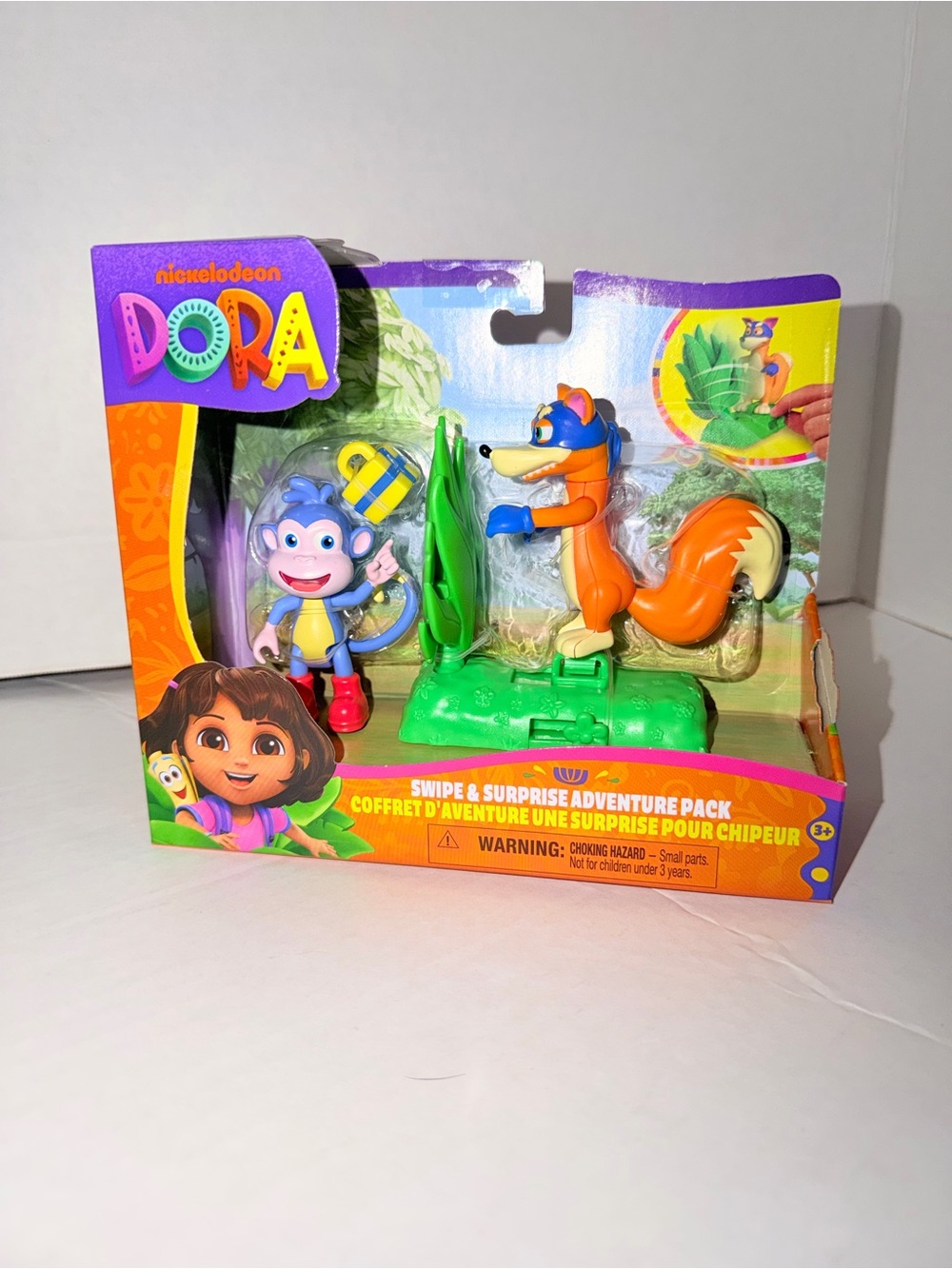 Nickelodeon Dora Swipe & Surprise Adventure Pack - Purple/Orange Playset